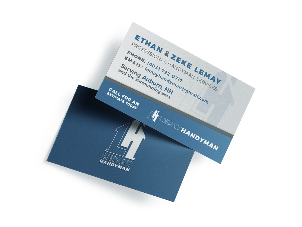 Lemay Handyman business card presentation